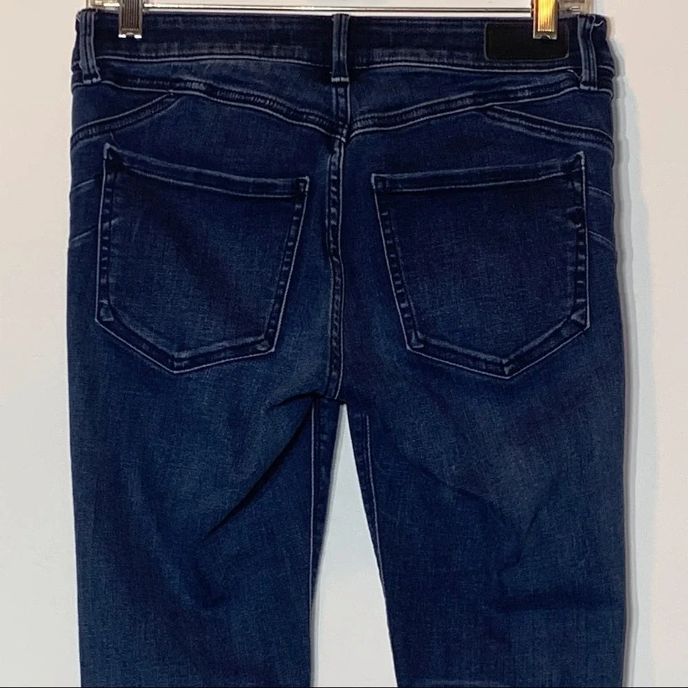 EUC Express‎ Dark Wash Mid Rise Legging Denim Jeans Size 4